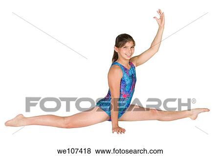 12 year old caucasian girl in gymnastics poses View Large Photo Image Stock Photo - 12 year old caucasian girl in gymnastics poses. Fotosearch