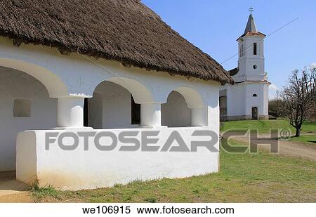 A country house porch and the church. Hungary, Szentendre, skanzen. View Large Photo Image Stock Photography - A country house porch and the church. Hungary, Szentendre, skanzen.. Fotosearch