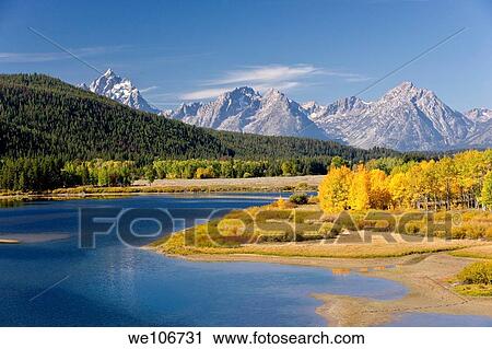 Autumn foliage in the Grand Teton mountain range View Large Photo Image Stock Image - Autumn foliage in the Grand Teton mountain range. Fotosearch