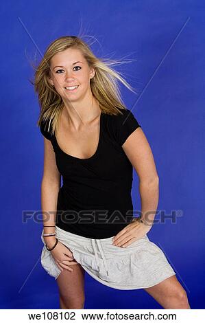 Caucasian teen posing in studio View Large Photo Image Stock Image - Caucasian teen posing in studio. Fotosearch