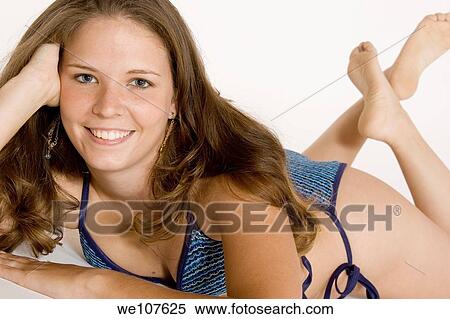 Caucasian woman in swimsuit View Large Photo Image Stock Photography - Caucasian woman in swimsuit. Fotosearch