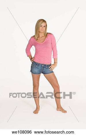 Stock Photograph - Cute teenage girl smiling. Fotosearch