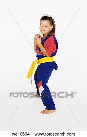 Four year old practicing Martial Arts View Large Photo Image Stock Image - Four year old practicing Martial Arts. Fotosearch