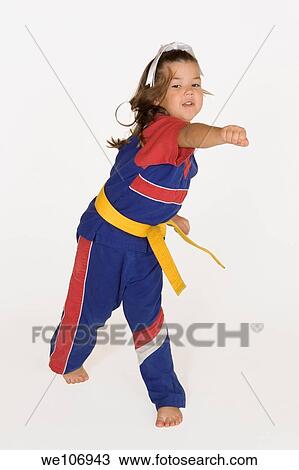 Four year old practicing Martial Arts View Large Photo Image Stock Image - Four year old practicing Martial Arts. Fotosearch