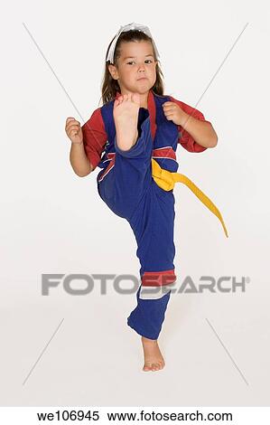 Four year old practicing Martial Arts View Large Photo Image Stock Photography - Four year old practicing Martial Arts. Fotosearch