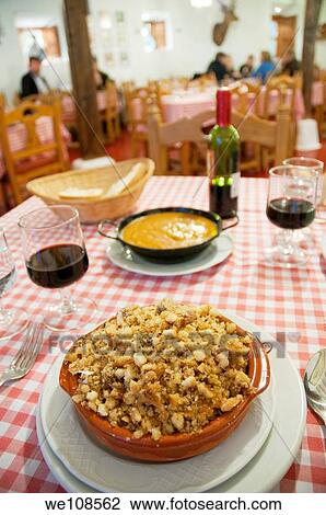 Migas serving. La Mancha, Spain. View Large Photo Image Stock Image - Migas serving. La Mancha, Spain.. Fotosearch