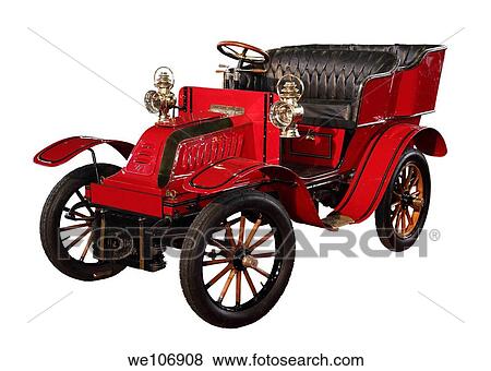 Stock Photo - old-timer red car type. Fotosearch