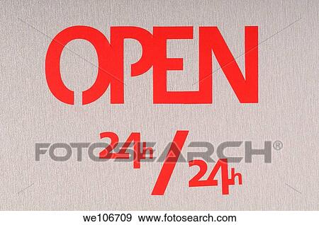 Stock Photo - Open in letters. Fotosearch