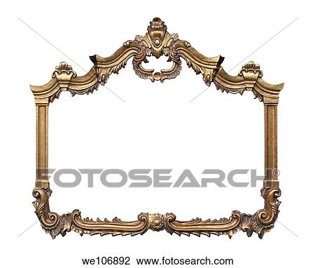 Picture gold frame with a decorative pattern. View Large Photo Image Stock Image - Picture gold frame with a decorative pattern.. Fotosearch