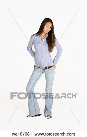 Stock Image - Portrait of an Asian woman. Fotosearch