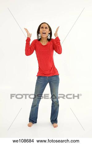Picture - Portrait of beautiful young African American teenager. Fotosearch