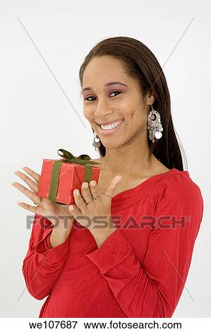 Stock Photo - Portrait of beautiful young African American teenager. Fotosearch