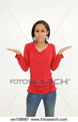Portrait of beautiful young African American teenager View Large Photo Image Stock Photo - Portrait of beautiful young African American teenager. Fotosearch