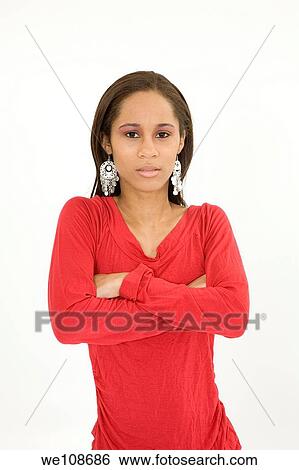 Portrait of beautiful young African American teenager View Large Photo Image Stock Photograph - Portrait of beautiful young African American teenager. Fotosearch