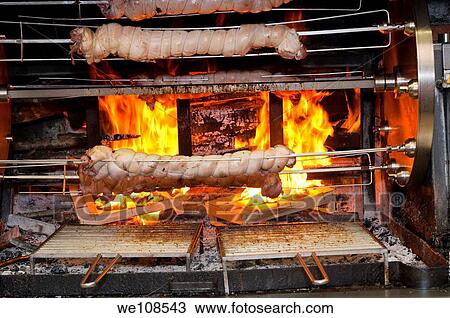 Roasting meat View Large Photo Image Stock Image - Roasting meat. Fotosearch