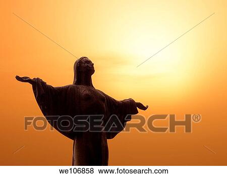 The light is spreading towards the sculpture's hand View Large Photo Image Stock Photo - The light is spreading towards the sculpture's hand. Fotosearch