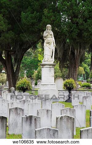 The Silence monument watches over 750 Confederate graves in Laurel Grove North Cemetery View Large Photo Image Stock Photography - The Silence monument watches over 750 Confederate graves in Laurel Grove North Cemetery. Fotosearch
