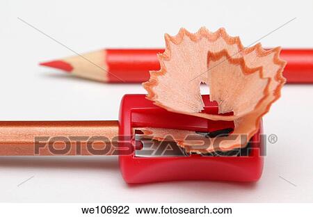 With a red pencil-sharpener and shavings View Large Photo Image Stock Image - With a red pencil-sharpener and shavings. Fotosearch