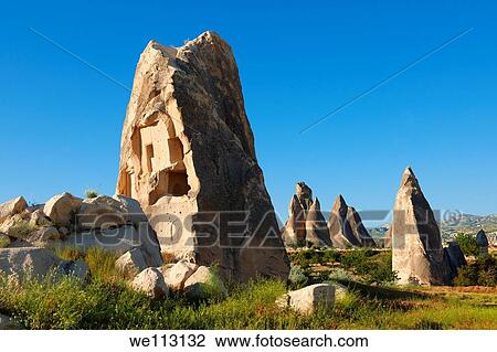 Fairy Chimneys near Göreme Goreme, Cappadocia Turkey View Large Photo Image Stock Image - Fairy Chimneys near Göreme Goreme, Cappadocia Turkey. Fotosearch