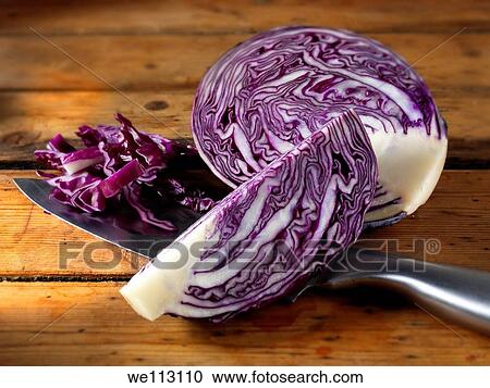 Fresh cut red cabbage View Large Photo Image Stock Image - Fresh cut red cabbage. Fotosearch