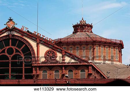 Mercat de Sant Antoni, Barcelona, Spain View Large Photo Image Stock Photo - Mercat de Sant Antoni, Barcelona, Spain. Fotosearch
