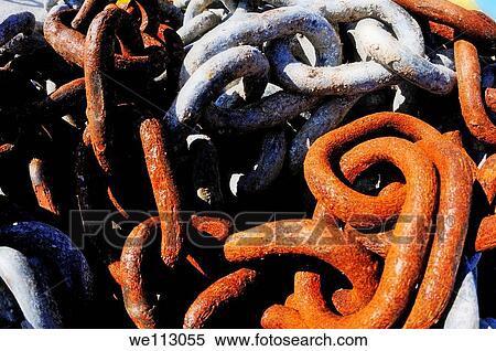 Rusty boat´s chains, close-up View Large Photo Image Stock Photography - Rusty boat´s chains, close-up. Fotosearch