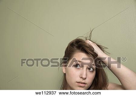 Teen girl View Large Photo Image Stock Photo - Teen girl. Fotosearch