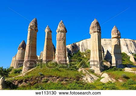 The Fairy Chimneys of Love Valley - Cappadocia Turkey View Large Photo Image Stock Image - The Fairy Chimneys of Love Valley - Cappadocia Turkey. Fotosearch
