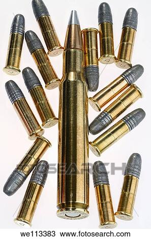 Winchester 30 06 Springfield cartridge and 22 calibre lead rifle bullets View Large Photo Image Stock Image - Winchester 30 06 Springfield cartridge and 22 calibre lead rifle bullets. Fotosearch