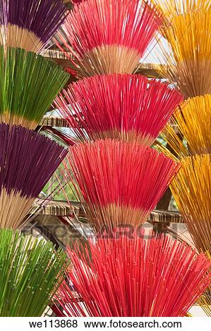 Coloured Incense Sticks, Hue, Thua Thien Province, Vietnam View Large Photo Image Stock Photo - Coloured Incense Sticks, Hue, Thua Thien Province, Vietnam. Fotosearch