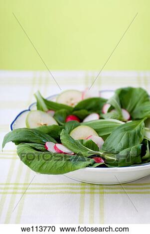 Fresh summer salad with basil, pears and radish View Large Photo Image Stock Image - Fresh summer salad with basil, pears and radish. Fotosearch
