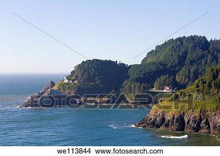 Heceta Head lighthouse, Yachats, Oregon, USA View Large Photo Image Picture - Heceta Head lighthouse, Yachats, Oregon, USA. Fotosearch