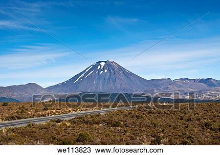 Mount Ngauruhoe in Tongariro National Park - New Zealand View Large Photo Image Stock Image - Mount Ngauruhoe in Tongariro National Park - New Zealand. Fotosearch