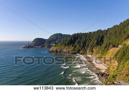 Stock Image - Oregon Coast, Yachats, USA. Fotosearch