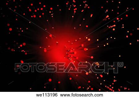 Red light from fiber optic View Large Photo Image Stock Photograph - Red light from fiber optic. Fotosearch
