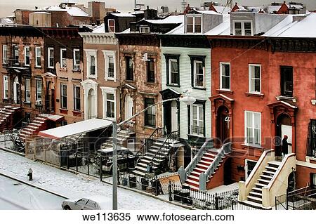 Snowfall in Brooklyn, New York City View Large Photo Image Stock Photography - Snowfall in Brooklyn, New York City. Fotosearch