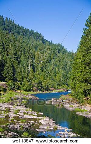 Stock Photo - Umpqua River, Umpqua National Forest, Oregon, USA. Fotosearch