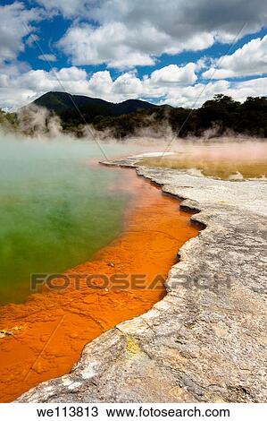 Wai-O-Tapu Wonderland Geothermal area at Wai-O-Tapu, Rotorua, North Island, New Zealand View Large Photo Image Stock Image - Wai-O-Tapu Wonderland Geothermal area at Wai-O-Tapu, Rotorua, North Island, New Zealand. Fotosearch
