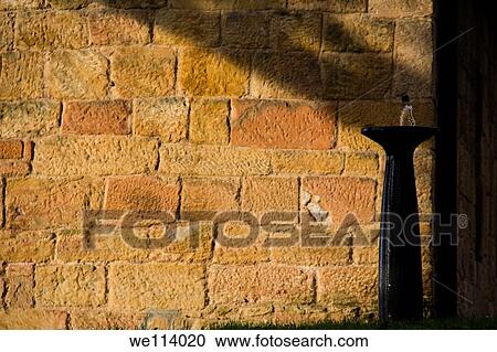 Fountain and a wall View Large Photo Image Stock Image - Fountain and a wall. Fotosearch