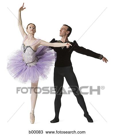 Stock Image - Ballet dancers performing ballet. Fotosearch