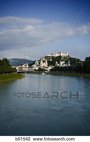Buildings along a river View Large Photo Image Stock Image - Buildings along a river. Fotosearch