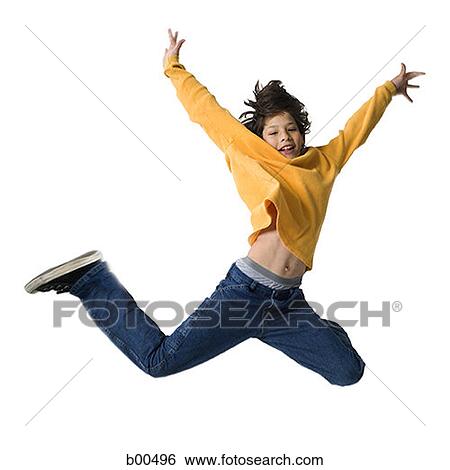Close-up of a boy jumping View Large Photo Image Stock Photograph - Close-up of a boy jumping. Fotosearch