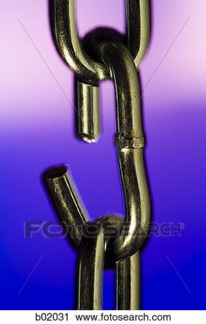 Close-up of a broken link in a chain View Large Photo Image Stock Image - Close-up of a broken link in a chain. Fotosearch