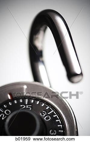 Close-up of a combination lock View Large Photo Image Stock Photo - Close-up of a combination lock. Fotosearch