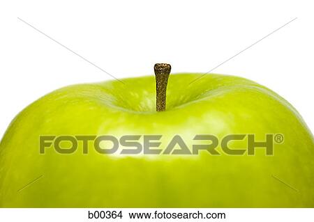 Picture - Close-up of a granny smith apple (aphis pomi). Fotosearch
