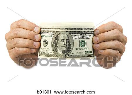 Close-up of a hands holding one hundred dollar bills View Large Photo Image Stock Image - Close-up of a hands holding one hundred dollar bills. Fotosearch
