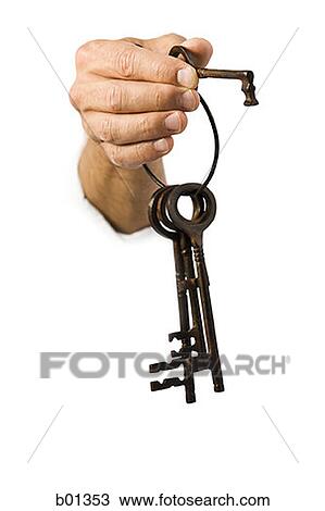 Close-up of a key ring in a man's hand View Large Photo Image Stock Image - Close-up of a key ring in a man's hand. Fotosearch