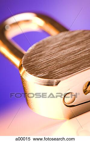 Stock Photography - Close-up of a padlock. Fotosearch