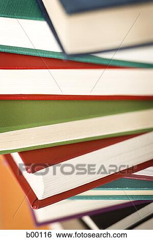 Close-up of a pile of books View Large Photo Image Stock Photograph - Close-up of a pile of books. Fotosearch