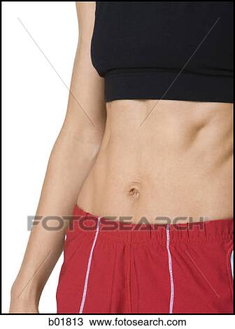 Close-up of a woman's abdominal muscles View Large Photo Image Stock Image - Close-up of a woman's abdominal muscles. Fotosearch